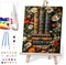 Book Paint by Numbers Kit for Adults Beginner, Flower Framed Adult's Paint by Number Kits with Easel, DIY Oil Painting Kits for Gift Home Wall Decor 12x16 Inch